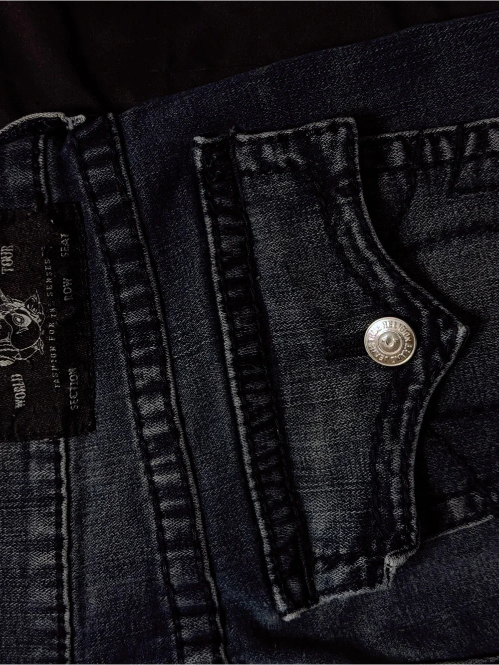 💥NI💥 True Religion Men’s Washed Gray Slim Jeans
